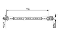 BOSCH 1987476324 - Tubo flexible de frenos