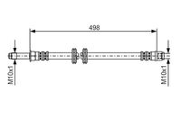 BOSCH 1987481006 - Tubo flexible de frenos