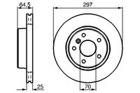 BOSCH 0986478483 - Disco de freno