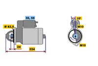 BOSCH 0 001 218 130 - Motor de arranque