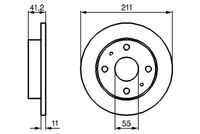 BOSCH 0986479119 - Disco de freno