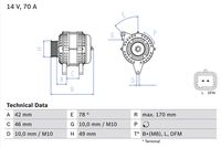 BOSCH 0 986 049 690 - Alternador