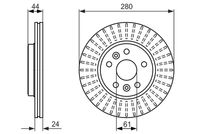 BOSCH 0986479611 - Disco de freno