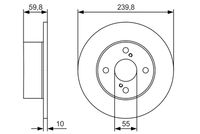 BOSCH 0 986 479 T96 - Disco de freno