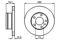 BOSCH 0986478041 - Disco de freno