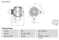 BOSCH 0986048891 - Alternador