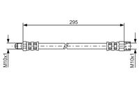 BOSCH 1987481015 - Tubo flexible de frenos