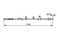 BOSCH 1987482618 - Cable de accionamiento, freno de estacionamiento