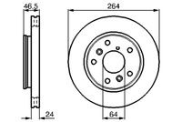 BOSCH 0 986 478 523 - Disco de freno