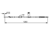 BOSCH 1987482617 - Cable de accionamiento, freno de estacionamiento