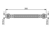 BOSCH 1987476869 - Tubo flexible de frenos