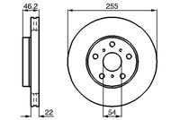 BOSCH 0 986 478 725 - Disco de freno