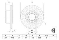 BOSCH 0 986 479 640 - Disco de freno