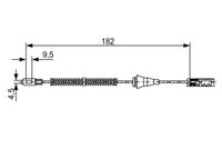 BOSCH 1987482449 - Cable de accionamiento, freno de estacionamiento