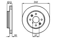 BOSCH 0 986 478 781 - Disco de freno