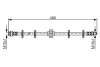 BOSCH 1987476759 - Tubo flexible de frenos