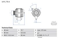 BOSCH 0986083770 - Alternador