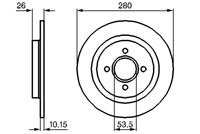 BOSCH 0 986 479 049 - Disco de freno