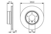 BOSCH 0986479S29 - Disco de freno