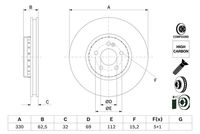 BOSCH 0986479H48 - Disco de freno