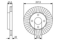 BOSCH 0986479T66 - Disco de freno