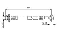 BOSCH 1987476933 - Tubo flexible de frenos