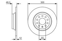 BOSCH 0986479V01 - Disco de freno