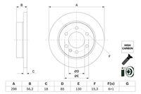 BOSCH 0986479H07 - Disco de freno