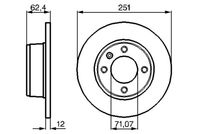 BOSCH 0986478879 - Disco de freno