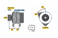 BOSCH 0 124 325 020 - Alternador