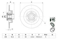 BOSCH 0986479F42 - Disco de freno