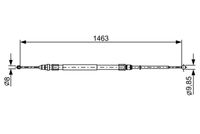 BOSCH 1987482492 - Cable de accionamiento, freno de estacionamiento