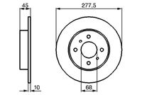 BOSCH 0986479105 - Disco de freno