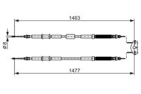 BOSCH 1987482283 - año construcción desde: 09/2009<br>año construcción hasta: 12/2011<br>Lado de montaje: centro<br>Longitud [mm]: 1478<br>Longitud 1 [mm]: 1490<br>