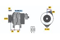 BOSCH 0 986 045 571 - Alternador