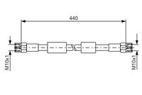 BOSCH 1987476139 - Tubo flexible de frenos
