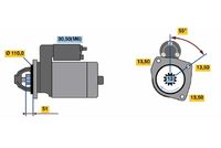 BOSCH 0 001 241 019 - Motor de arranque