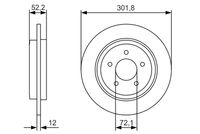 BOSCH 0 986 479 A53 - Disco de freno