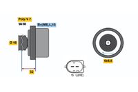 BOSCH 0 122 0AA 1H0 - Alternador