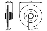 BOSCH 0 986 478 866 - Disco de freno