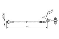 BOSCH 1987481423 - Tubo flexible de frenos