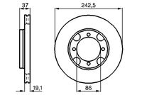 BOSCH 0 986 478 665 - Disco de freno