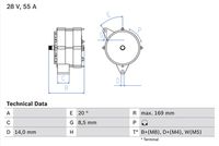 BOSCH 0986034370 - Alternador