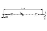 BOSCH 1987482030 - Cable de accionamiento, freno de estacionamiento