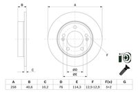 BOSCH 0986479E68 - Disco de freno