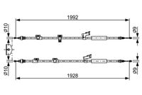 BOSCH 1987482494 - año construcción desde: 04/2015<br>Lado de montaje: centro<br>Lado de montaje: posterior<br>Distancia entre ejes: distancia entre ejes corta<br>Longitud [mm]: 1940<br>Longitud 1 [mm]: 1870<br>