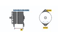 BOSCH 0 120 689 524 - Alternador