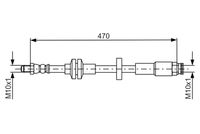 BOSCH 1987481672 - Tubo flexible de frenos