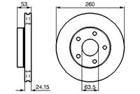 BOSCH 0986478195 - Disco de freno