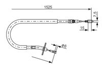 BOSCH 1987477858 - Cable de accionamiento, freno de estacionamiento